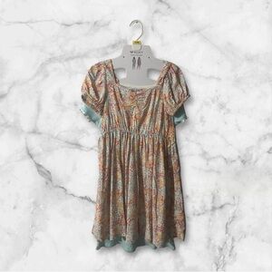 Roxy Floral & Stripes Girls Dress NWT